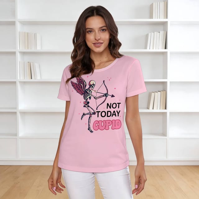 Not Today Cupid Tee for Women Valentine's Day Wear