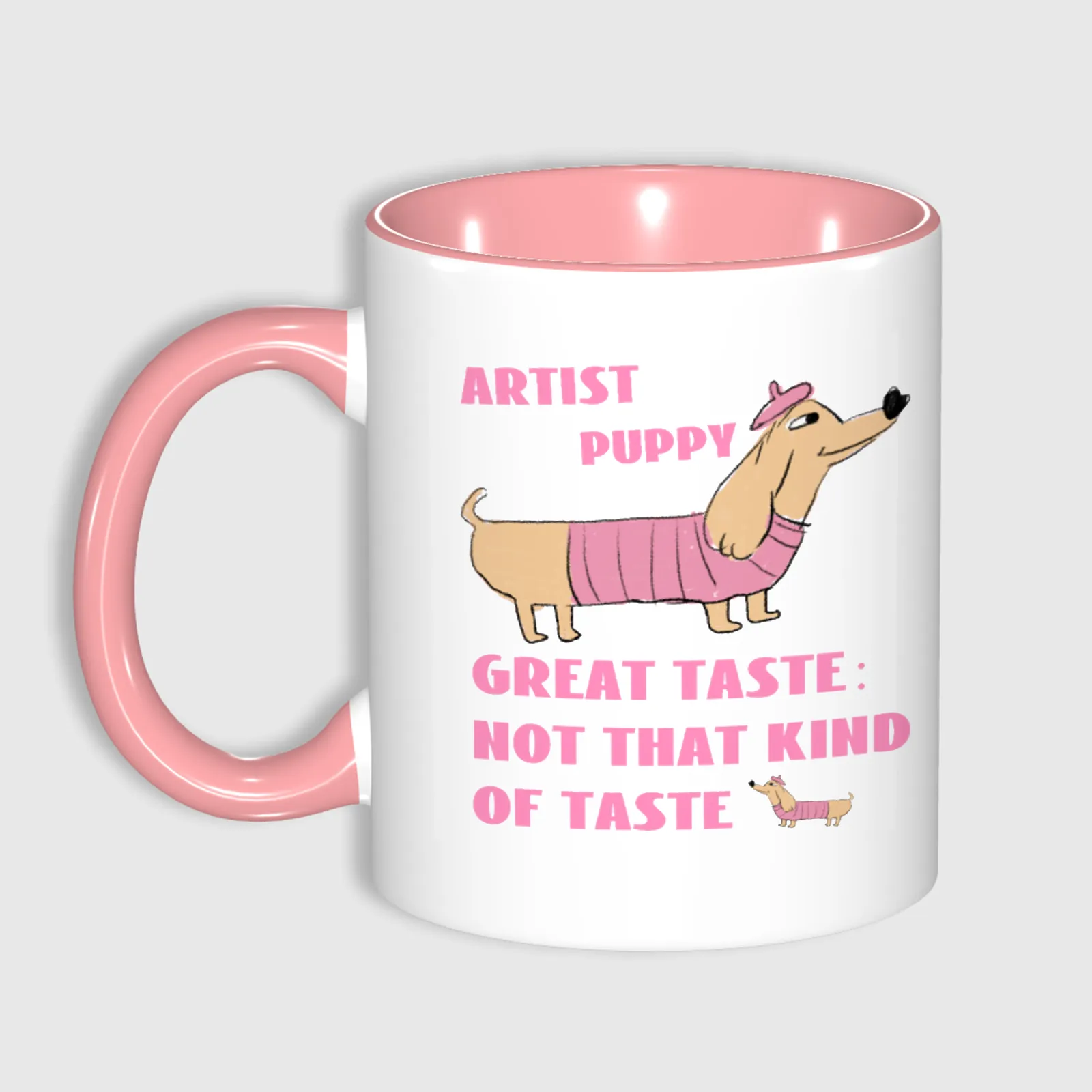 11oz Custom Photo Mug PINK with Text  – Personalized Coffee Cup, DIY Picture Logo Image, Customizable Ceramic Mug for Gifts, Add Your Own Photo & Words - 1