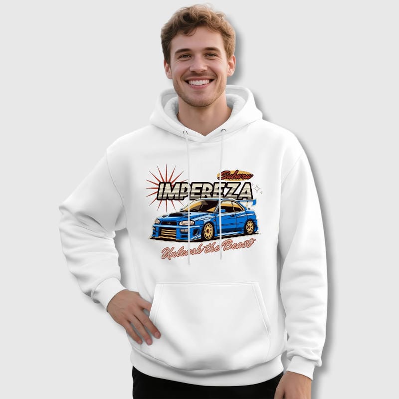 Subaru Impreza Graphic Hoodie for Car Enthusiasts Daily Wear