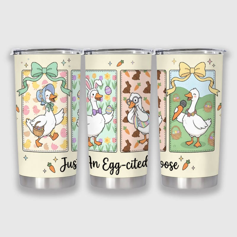 Cute Easter Goose Tumbler for Goose Lovers Gift