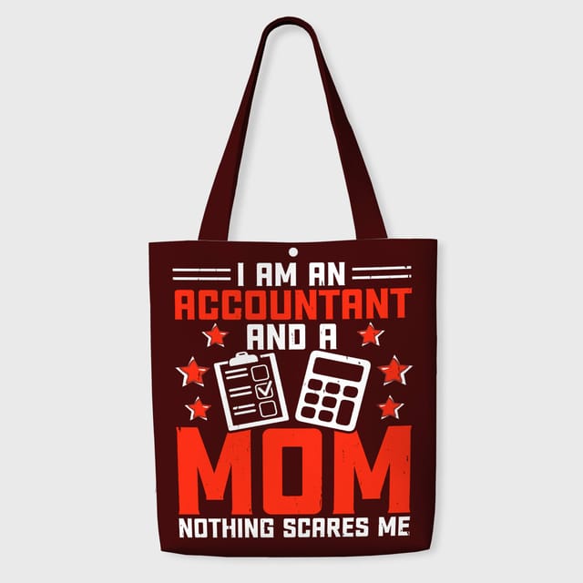 Funny Accountant Mom Quote Tote Bag for Mother's Day Gift