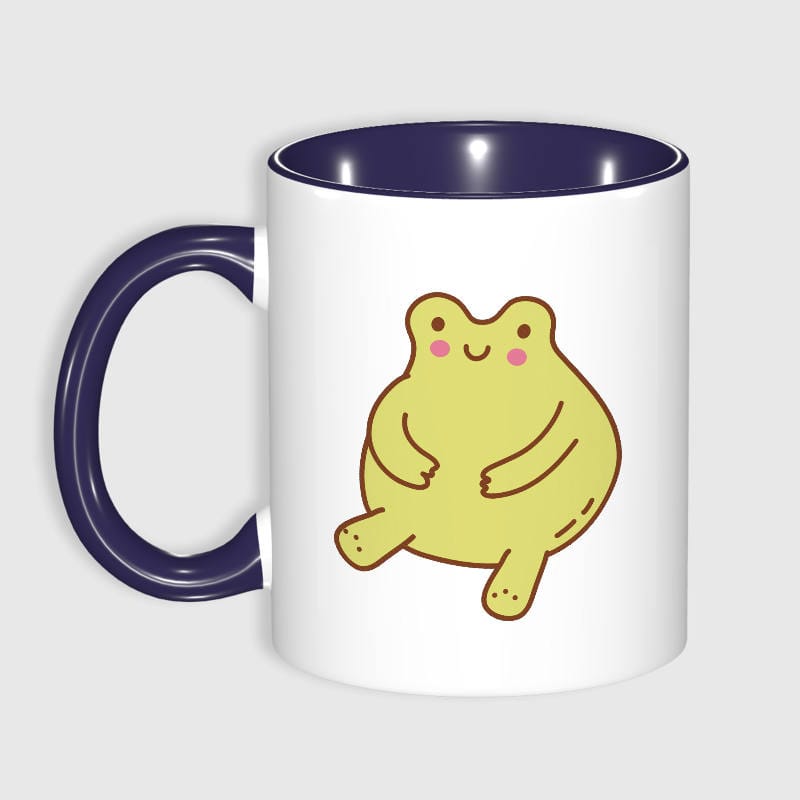 Cute Cartoon Frog 11oz Mug for Frog Lovers Birthday Gift