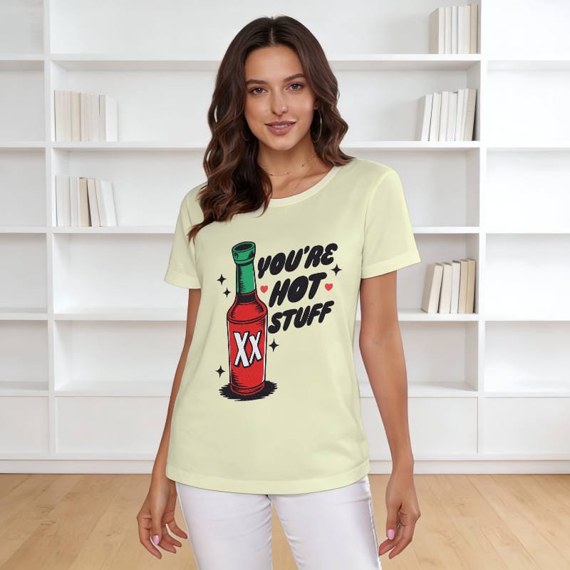 Women's Classic Plain White Crew Neck Short Sleeve T-Shirt Casual Everyday Top - 1