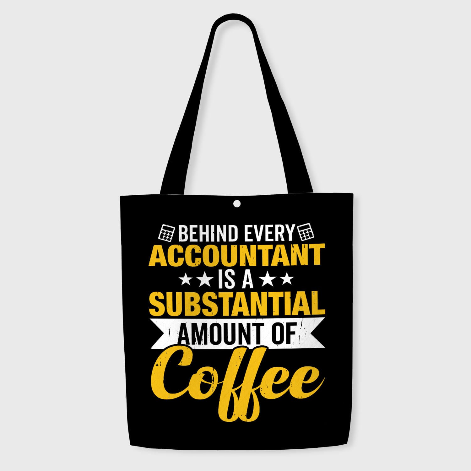 Funny Accountant Coffee Quote Tote Bag for Accountant Gift