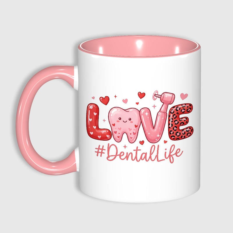Cute Dental Love 11oz Mug for Dentists Valentine's Day Gift