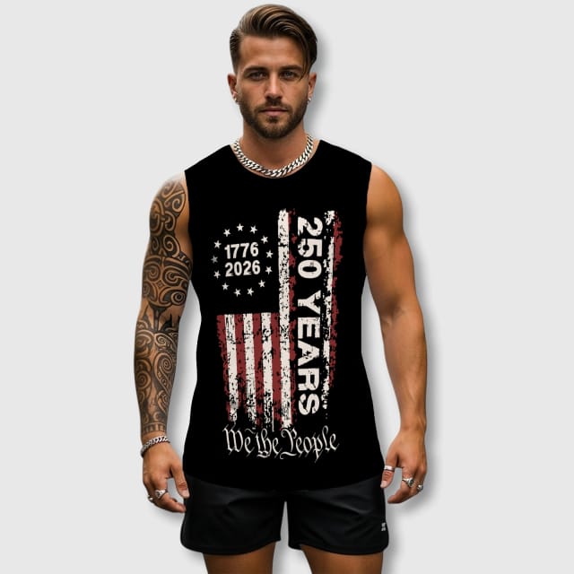We The People 250th Anniversary Workout Tank Top for Men