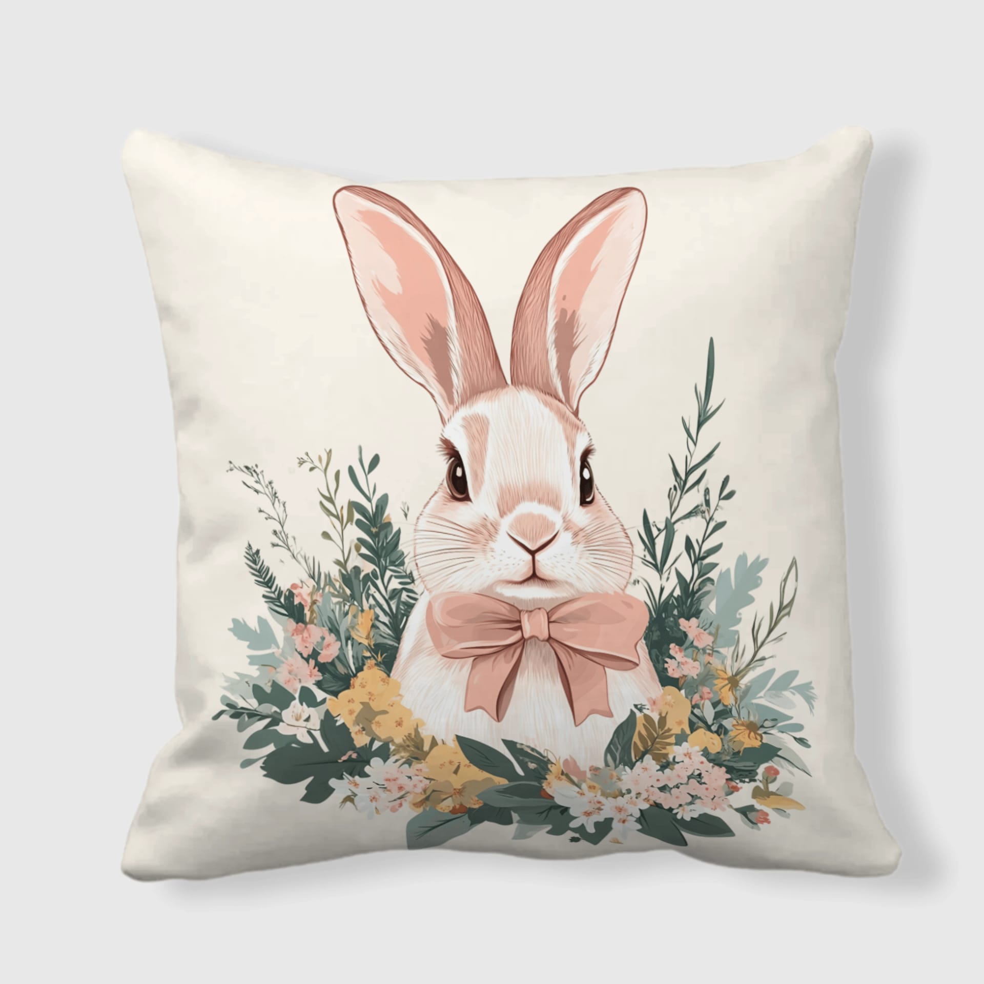 Luxury Solid White Double-Sided Decorative Throw Pillow Multiple Sizes