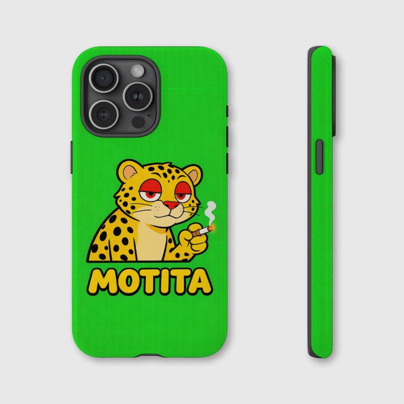 Funny Smoking Cheetah Phone Case for Meme Lovers Gift - 1