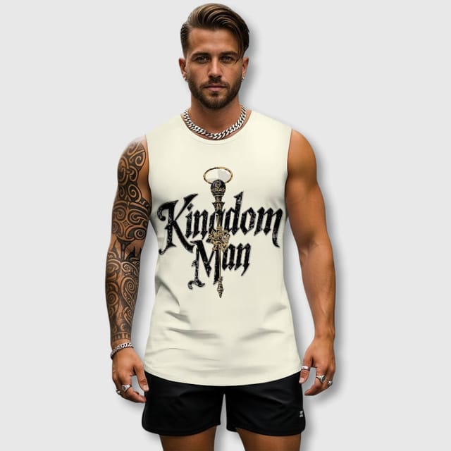 Kingdom Man Graphic Tank Top for Gym Men Workouts