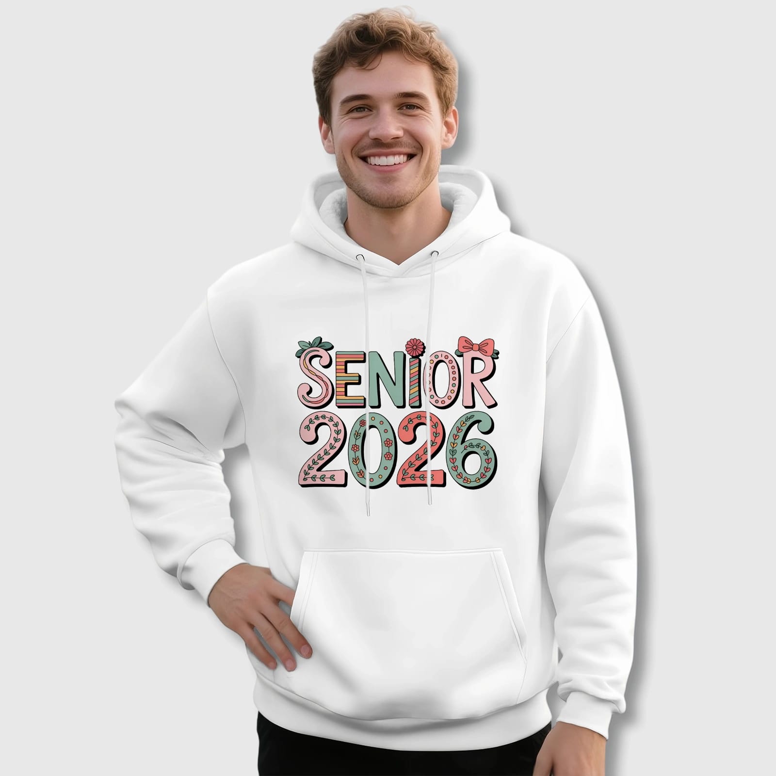 Floral Senior 2026 Hoodie for Graduates Grad Gift