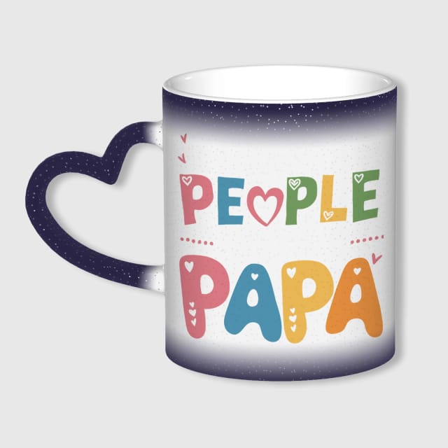 People Papa Color Changing Mug for Dad Father's Day Gift