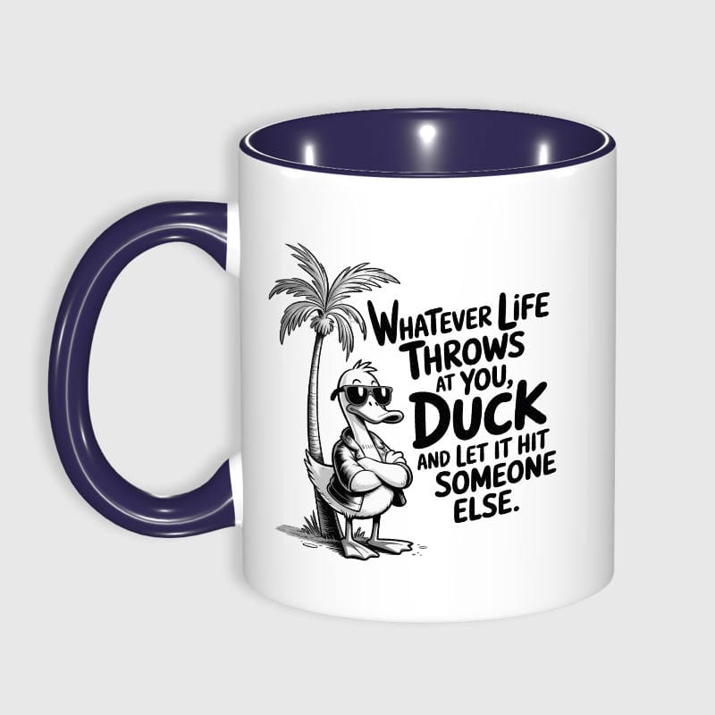 Funny Duck Pun 11oz Accent Mug for Friend Birthday Gift