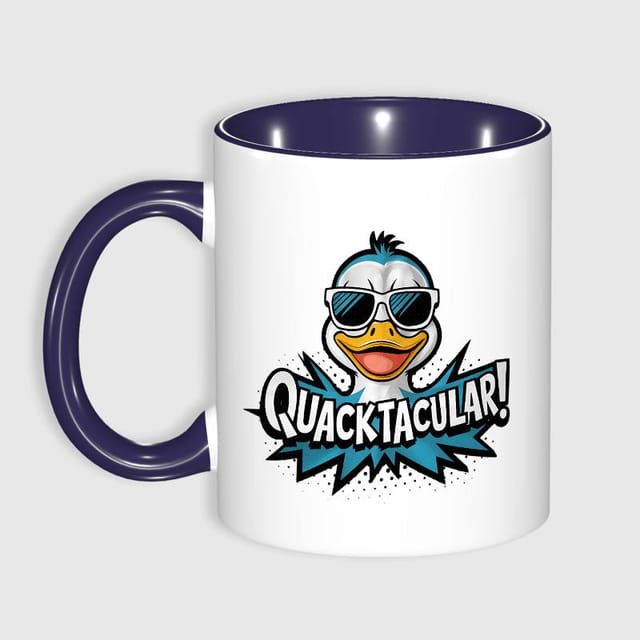 Funny Quacktacular Duck Ceramic Mug for Pun Lovers Daily Use