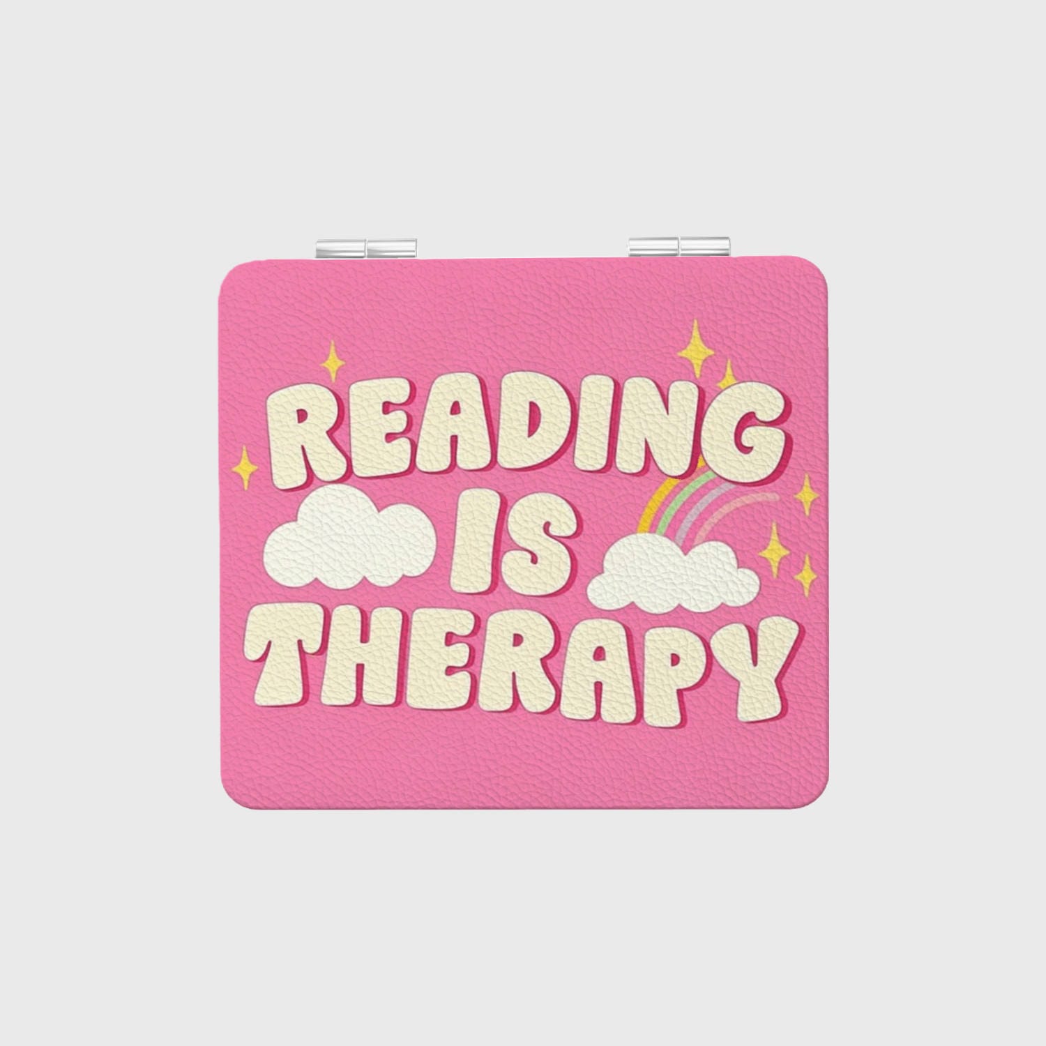 Reading Is Therapy Compact Mirror for Book Lover Gift