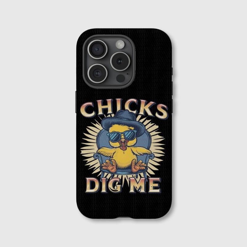 Funny Chick Pun Print Phone Case for Easter Holiday Gift