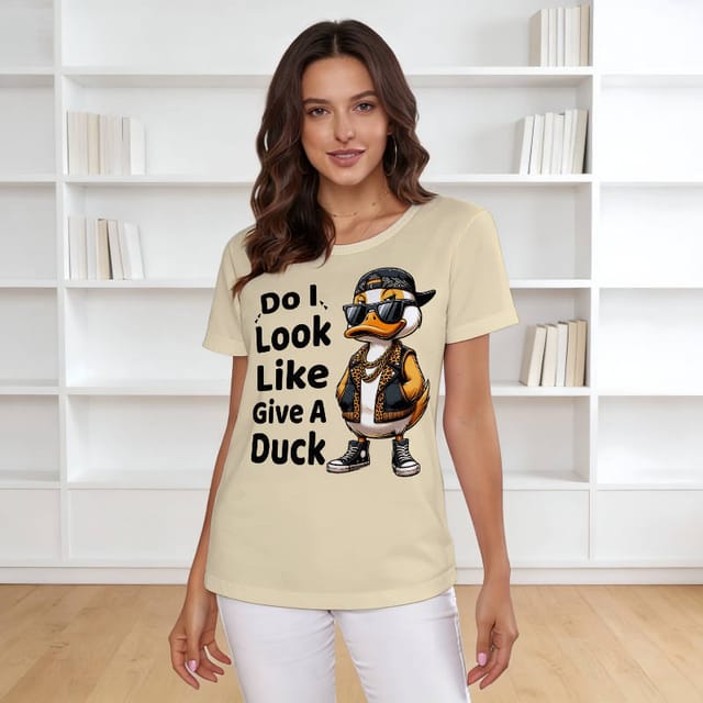 Funny Duck Quote Women's T-Shirt for Casual Wear & Gift