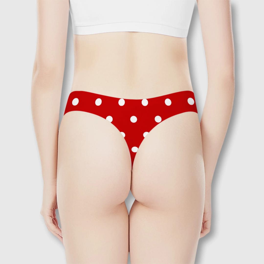 Personalized Photo Women's Thong – Custom Print T-Back Underwear, Sexy Intimate Gift - 1