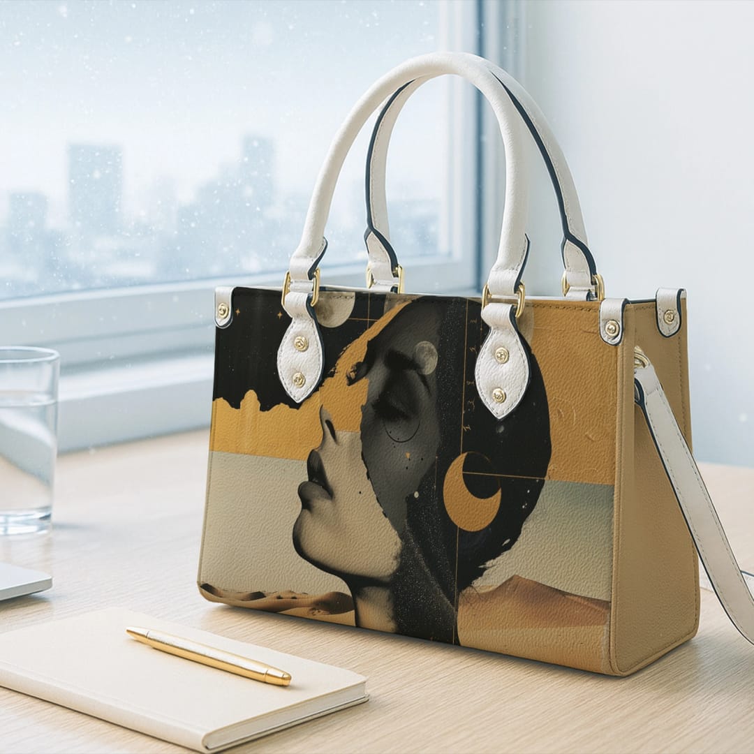 Custom Leather Bag – Personalized Engraved Leather Tote/Handbag, Custom Name or Initials, Premium PU/Leather Purse for Women, Gift for Birthday & Anniversary - 1