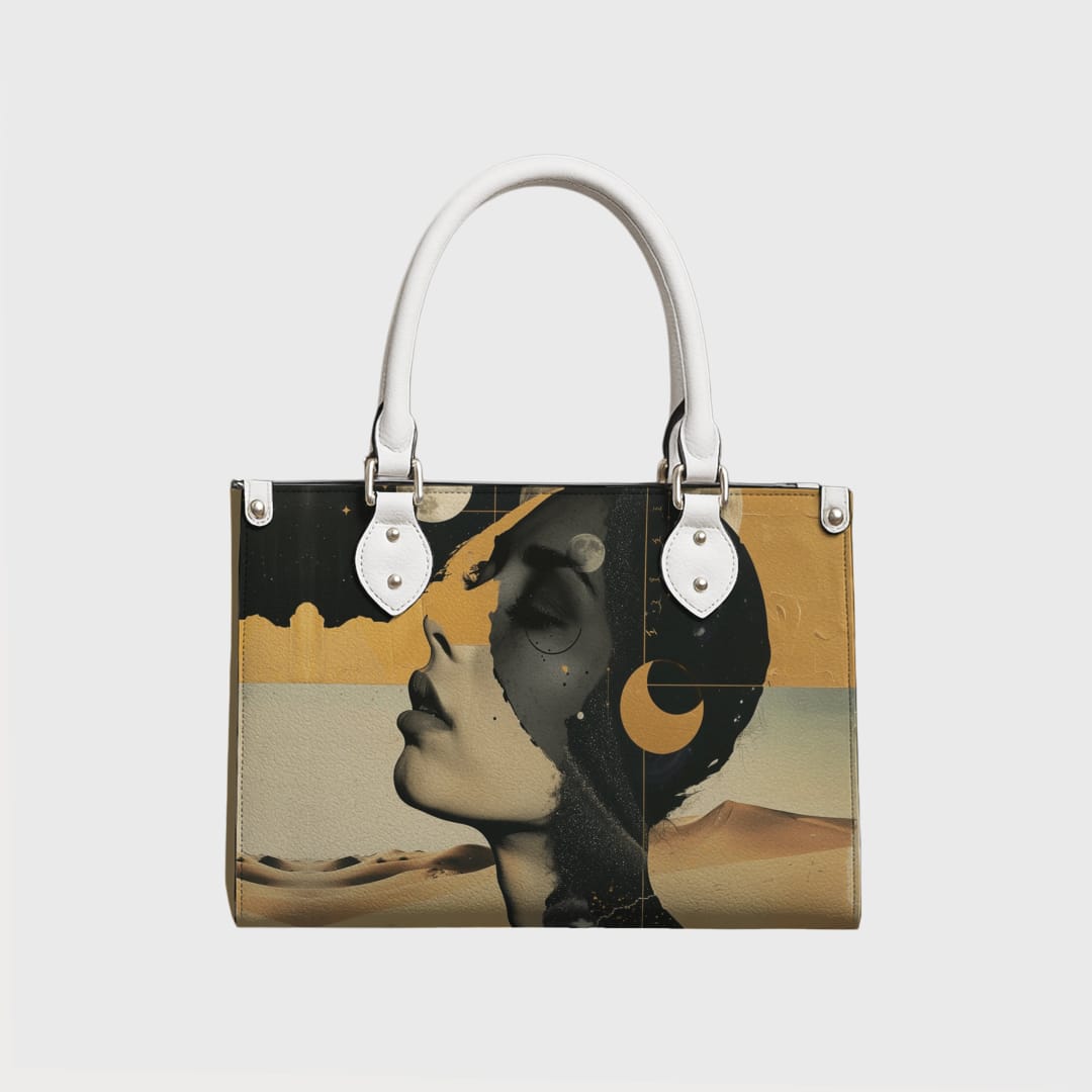 Custom Leather Bag – Personalized Engraved Leather Tote/Handbag, Custom Name or Initials, Premium PU/Leather Purse for Women, Gift for Birthday & Anniversary - 1