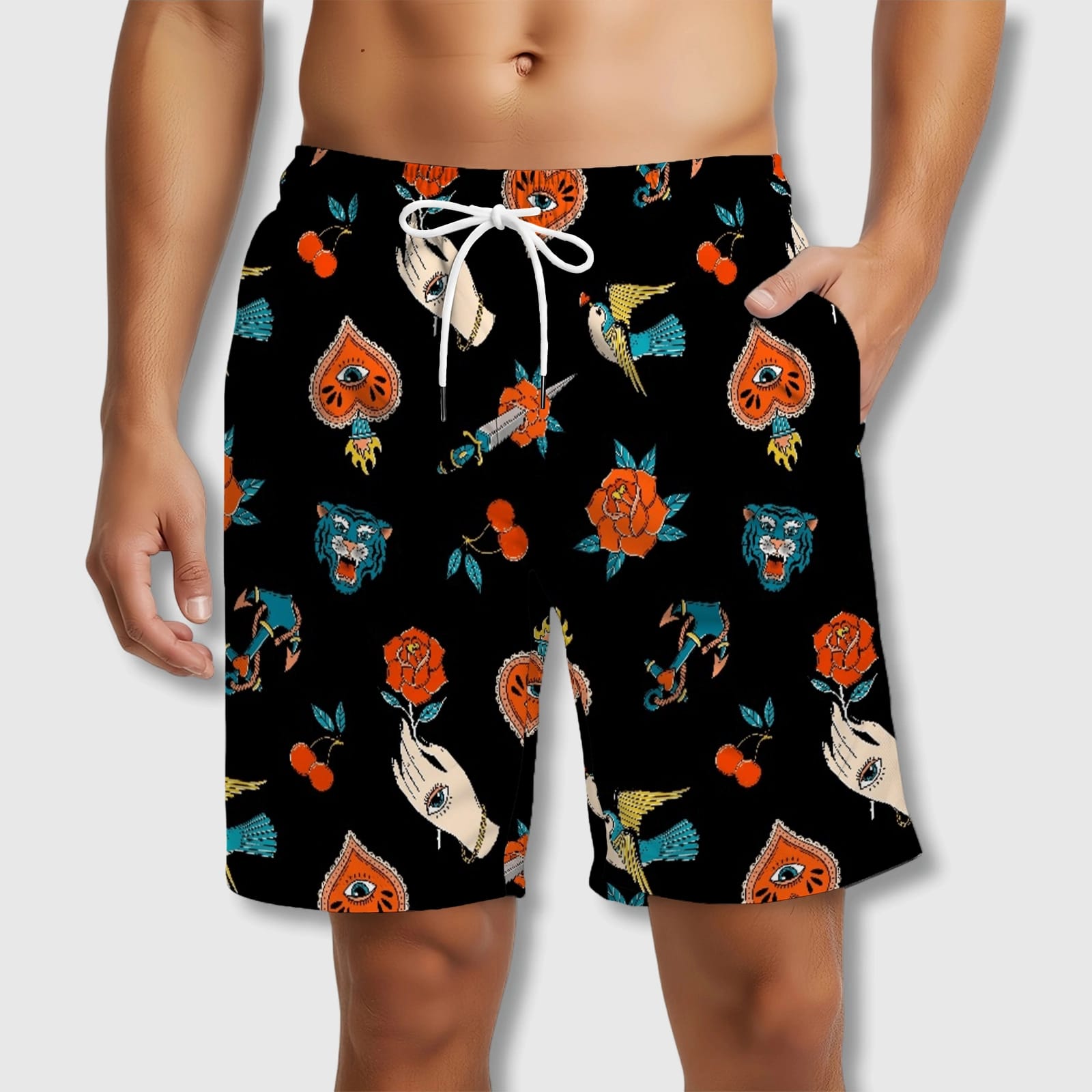 Personalized Beach Shorts - Custom Quick-Dry Polyester Swim Trunks | Perfect Summer Gift