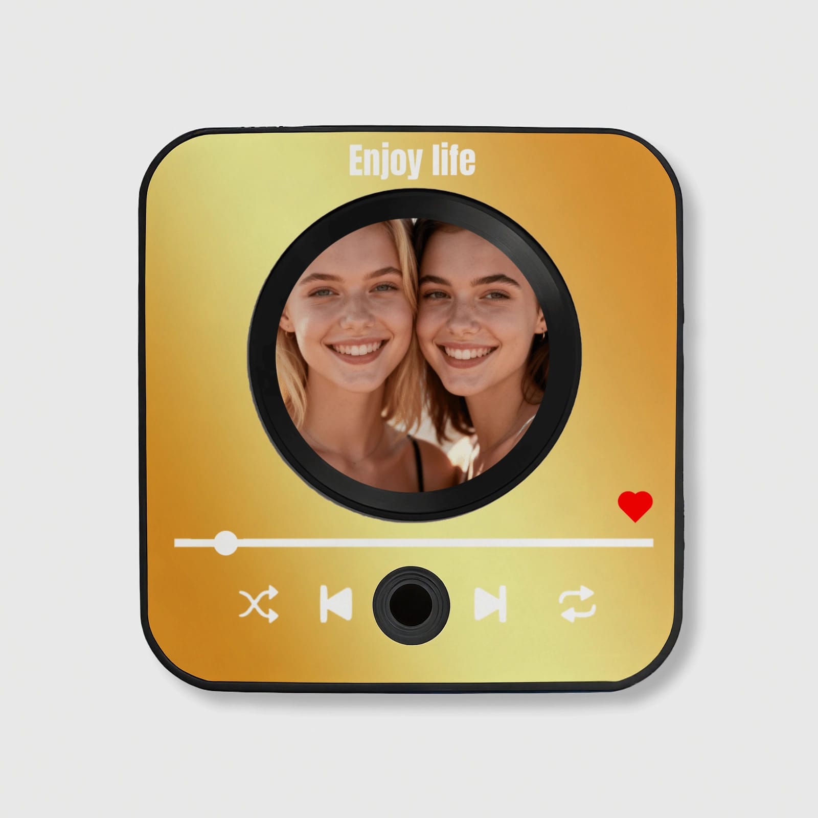 Custom Photo Music Player Fridge Magnet for Best Friends Gift