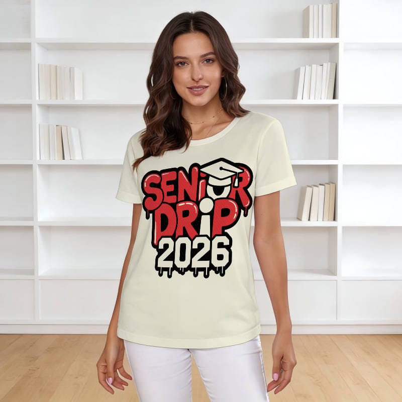 Senior Drip 2026 T-Shirt for Class of 2026 Graduation Gift
