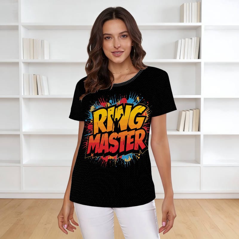 Ring Master Graphic Women's Tee for Daily Wear & Gifts