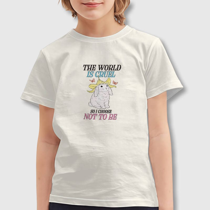 Cute Bunny Quote Kids T-Shirt for Pet Lovers Birthday Gift