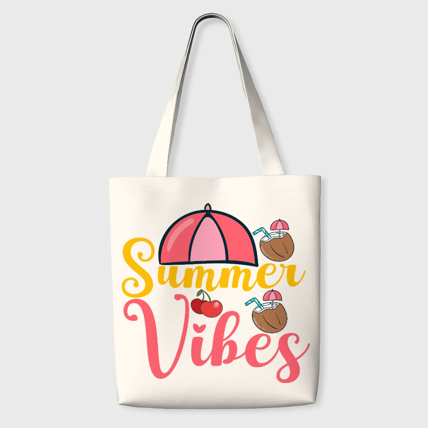 Summer Vibes Print Tote Bag for Women Daily Summer Use
