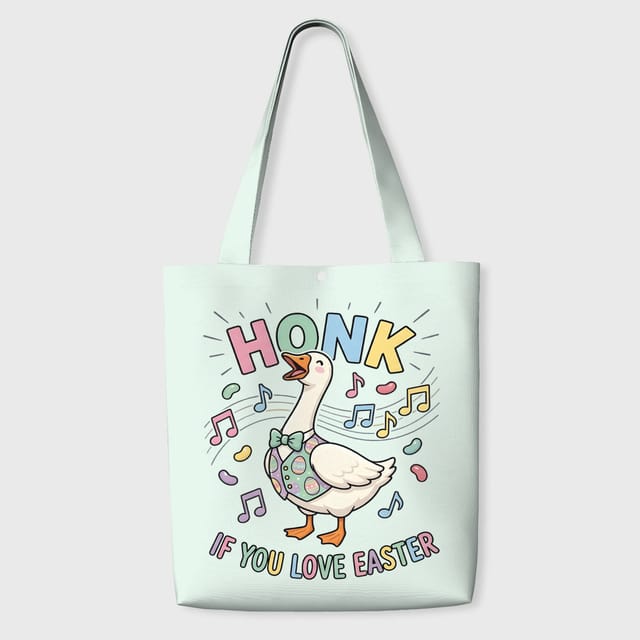 Honking Easter Goose Tote Bag for Gift & Daily Use
