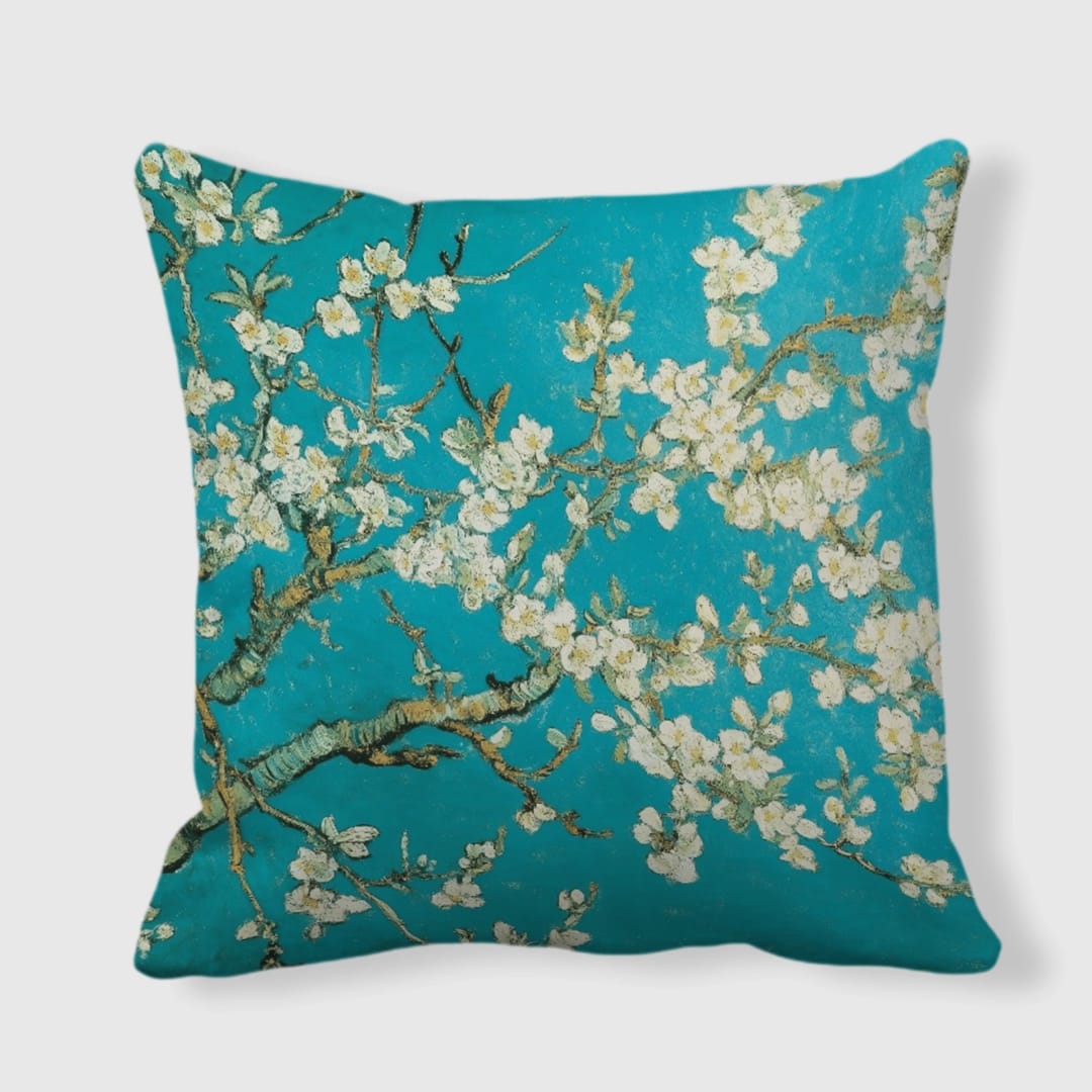 White Promise of Spring Satin Pillow - 1