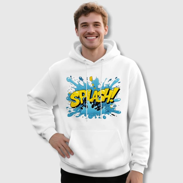 Splash Graphic Hoodie for Men Casual Daily Wear