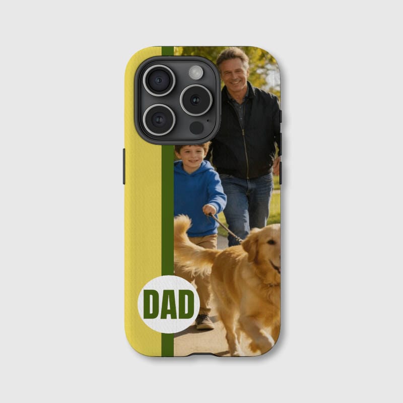 Custom Family Photo Magnetic Phone Case for Dad Father's Day Gift