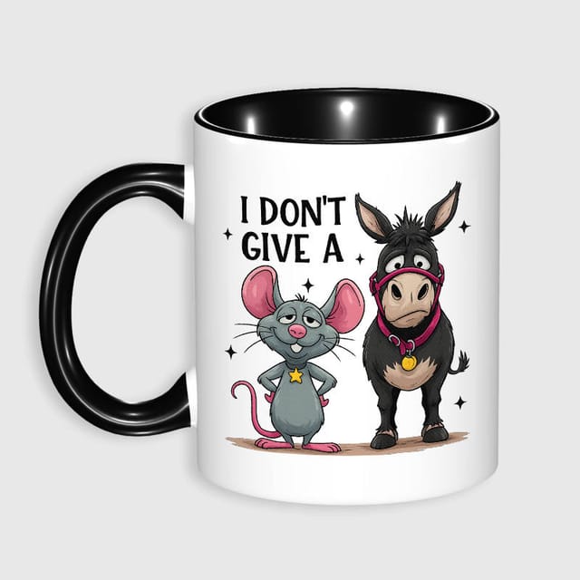 Funny Mouse Donkey Pun Coffee Mug Gift For Friends