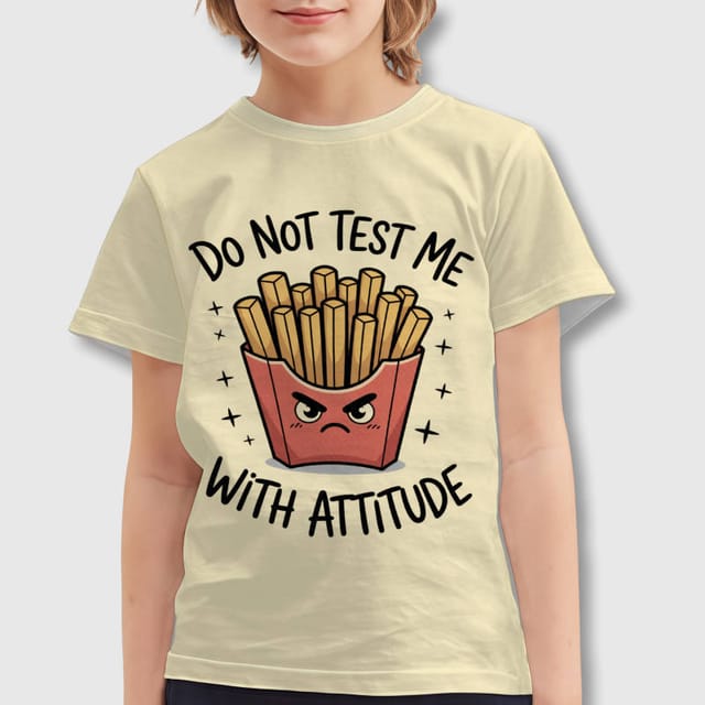 Funny Sassy Fries Kids T-Shirt for Birthday Gift Daily Use