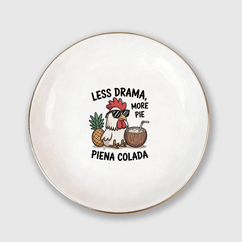 Funny Chicken Pun Jewelry Tray for Friend Summer Gift