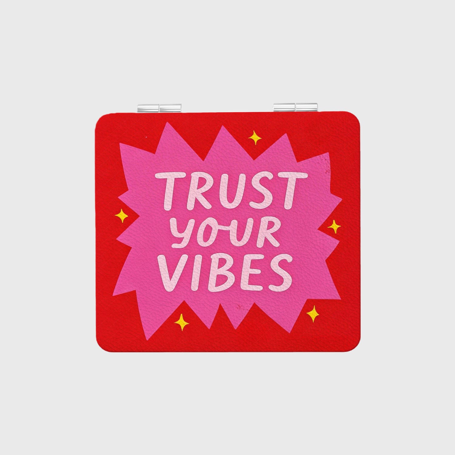 Trust Your Vibes Compact Mirror for Women Birthday Gift