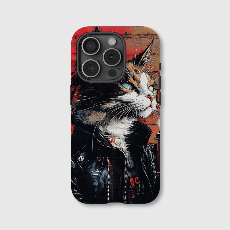 Personalized Punk Cat MagSafe iPhone Case