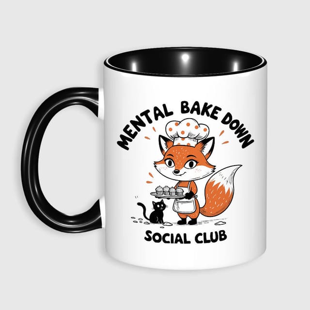 Funny Fox Baking Quote Coffee Mug for Bakers Gift & Daily Use