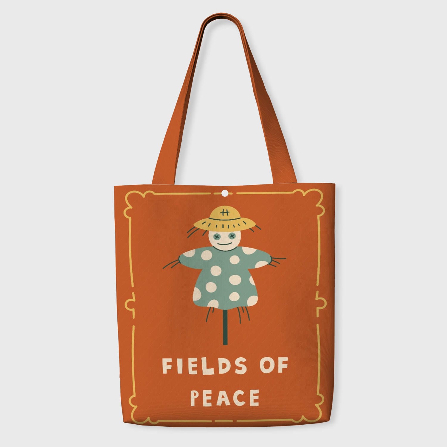Cute Scarecrow Tote Bag for Nature Lovers Daily Use Gift