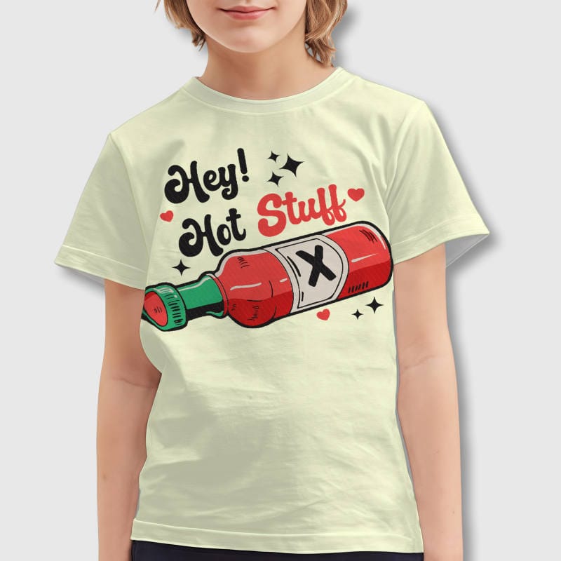 Funny Hot Sauce Kids T-Shirt for Valentine's Day Gift