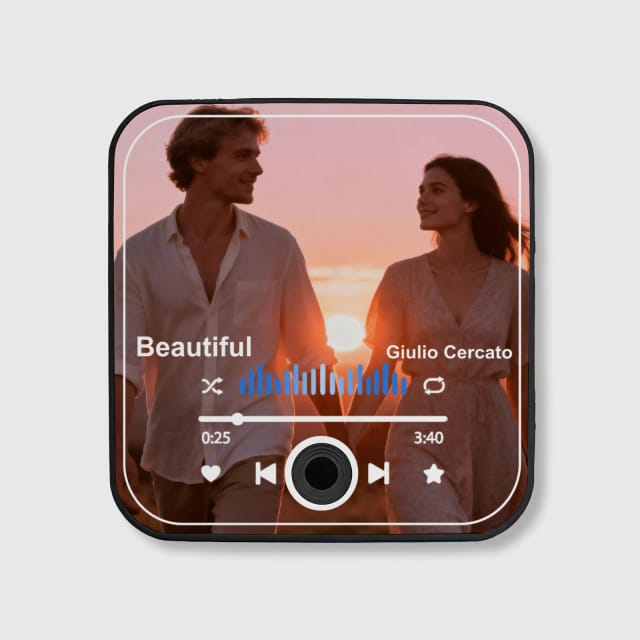 Custom Music Fridge Sticker - Personalized Song Art & Lyrics Magnet