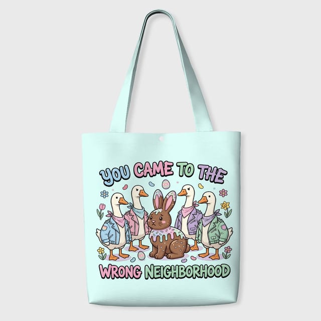 Funny Easter Goose Tote Bag for Goose Lovers Gift