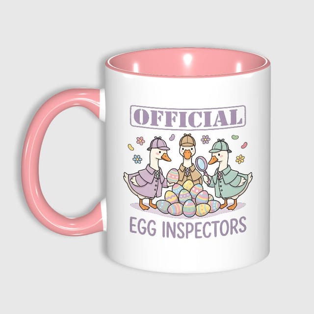 Cute Goose Egg Inspector 11oz Mug for Easter Gift