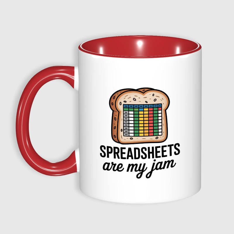 Funny Spreadsheet Pun 11oz Mug for Coworker Office Gift