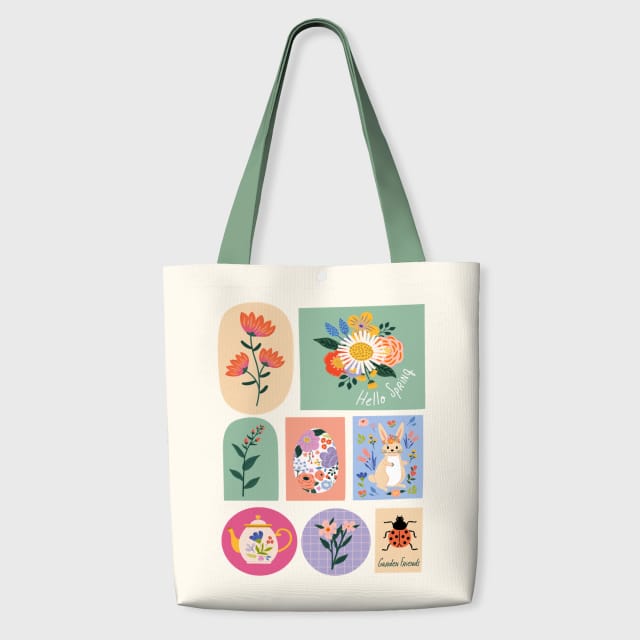 Spring Floral Tote Bag for Garden Lovers Daily Use
