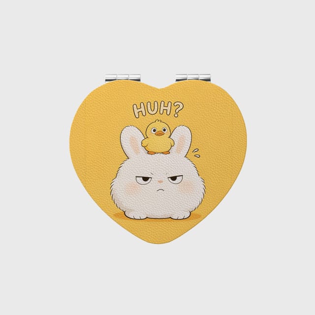 Cute Bunny Duck Heart Pocket Makeup Mirror for Animal Lovers Gift