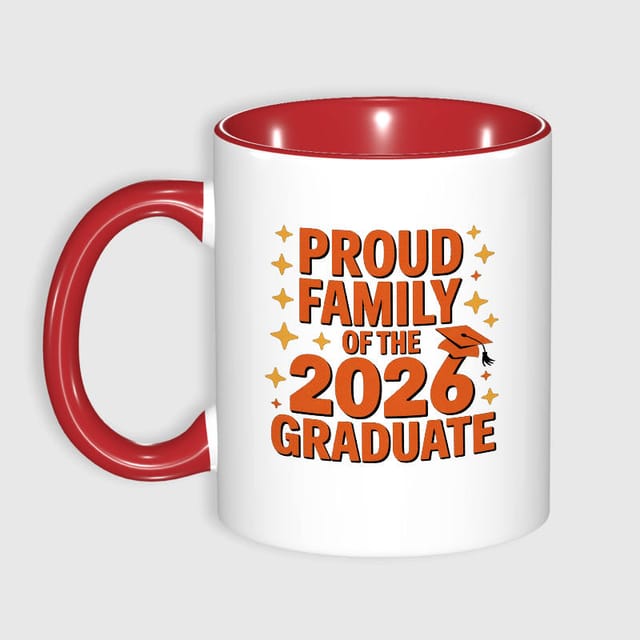 Proud 2026 Grad Family Coffee Mug for Graduation Gift