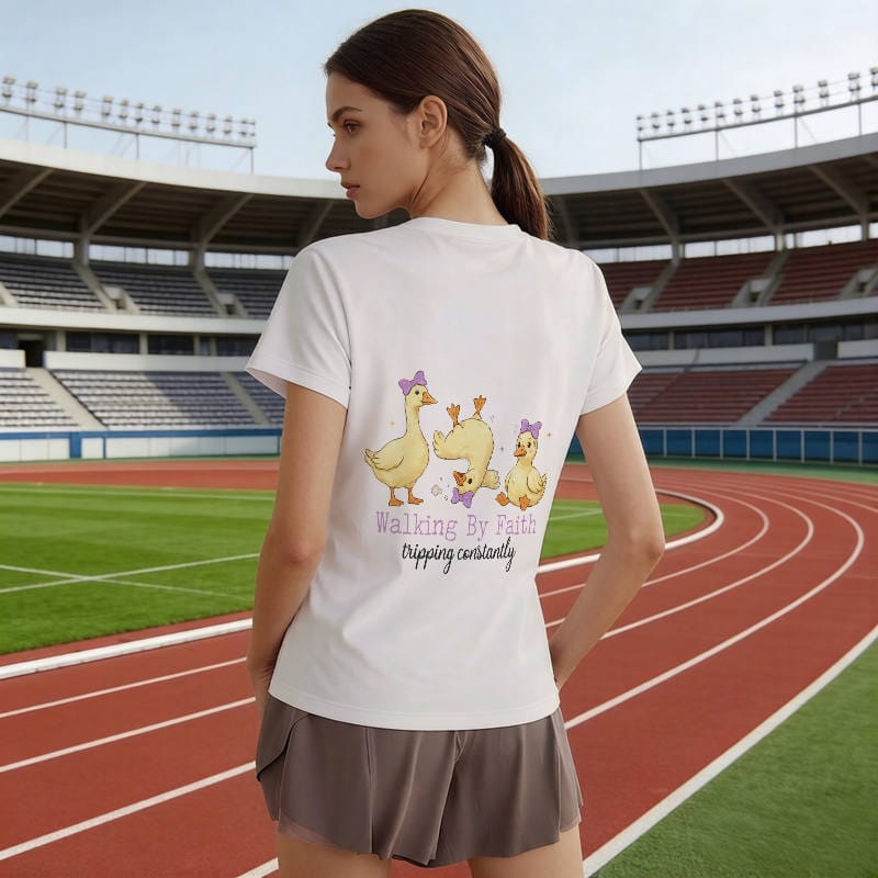 Funny Duck Quote Women's T-Shirt for Daily Wear & Gifts