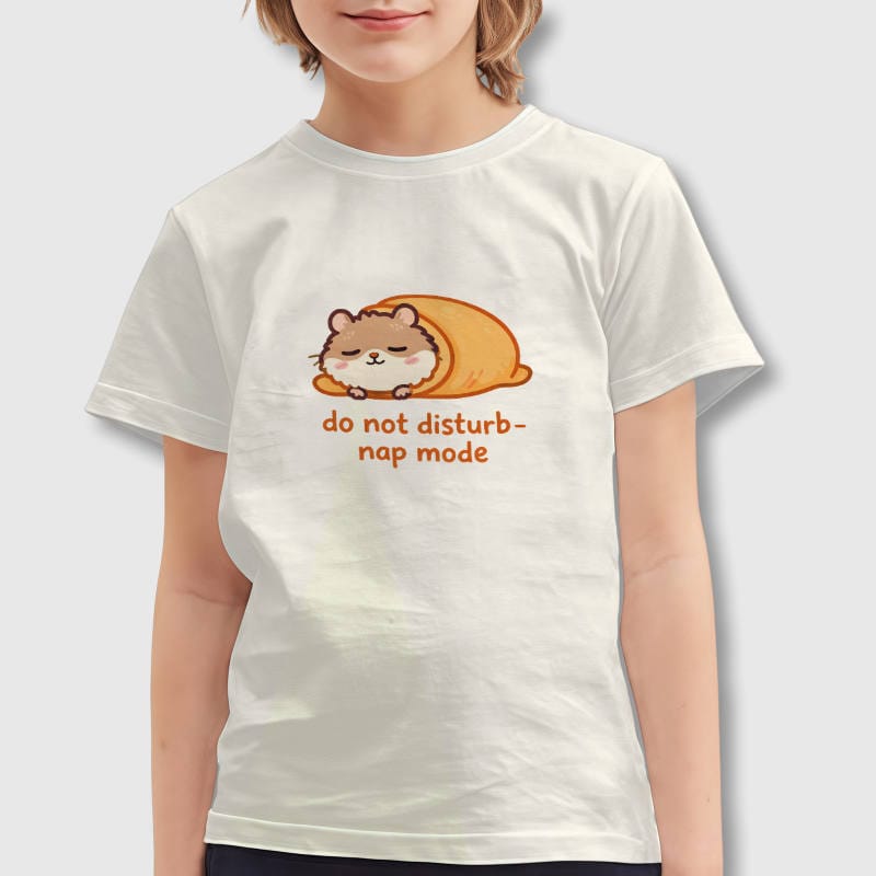 Cute Napping Hamster Kids T-Shirt for Birthday Gift